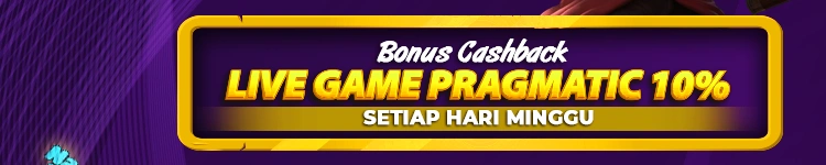 CASHBACK LIVE GAME PRAGMATIC PLAY 10% ( BONUS HARI JUMAT )